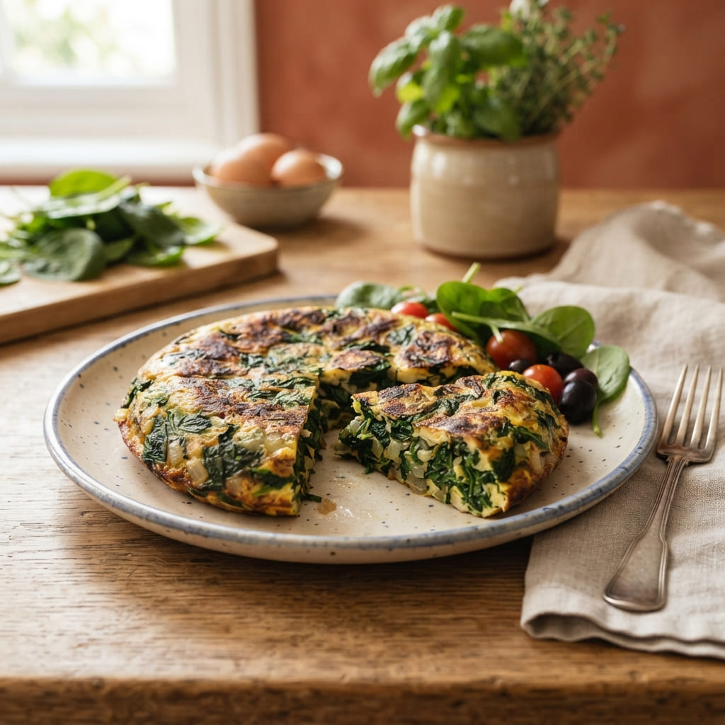 tortilla de espinaca